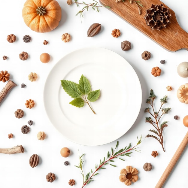 Kolacja przy świecach: talerz z potrawą